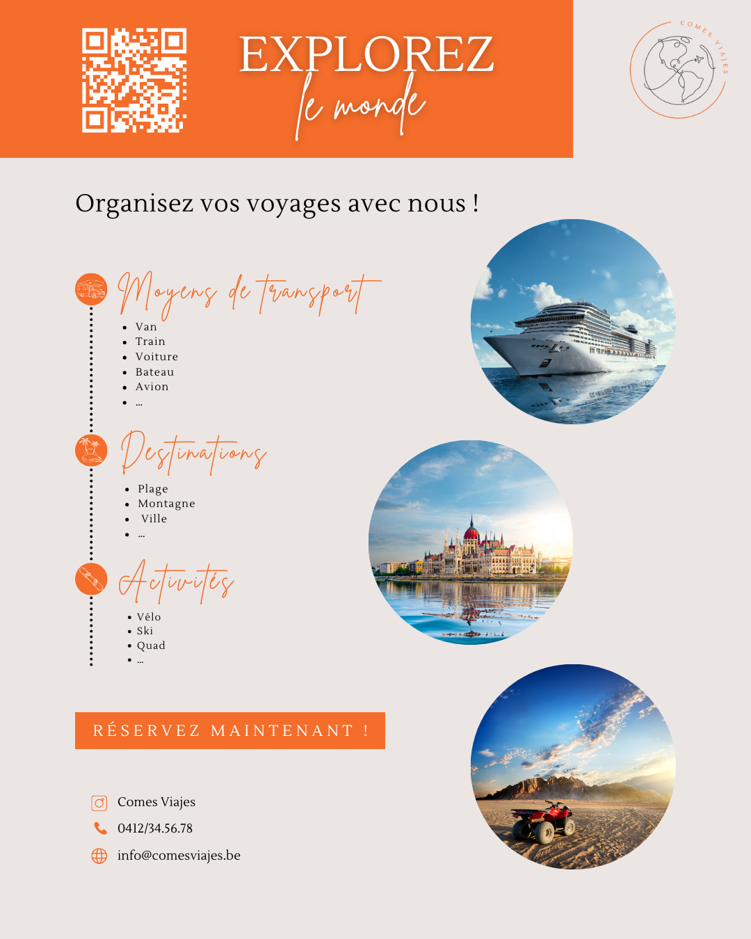 Affiche pour une agence de voyage (fictive)