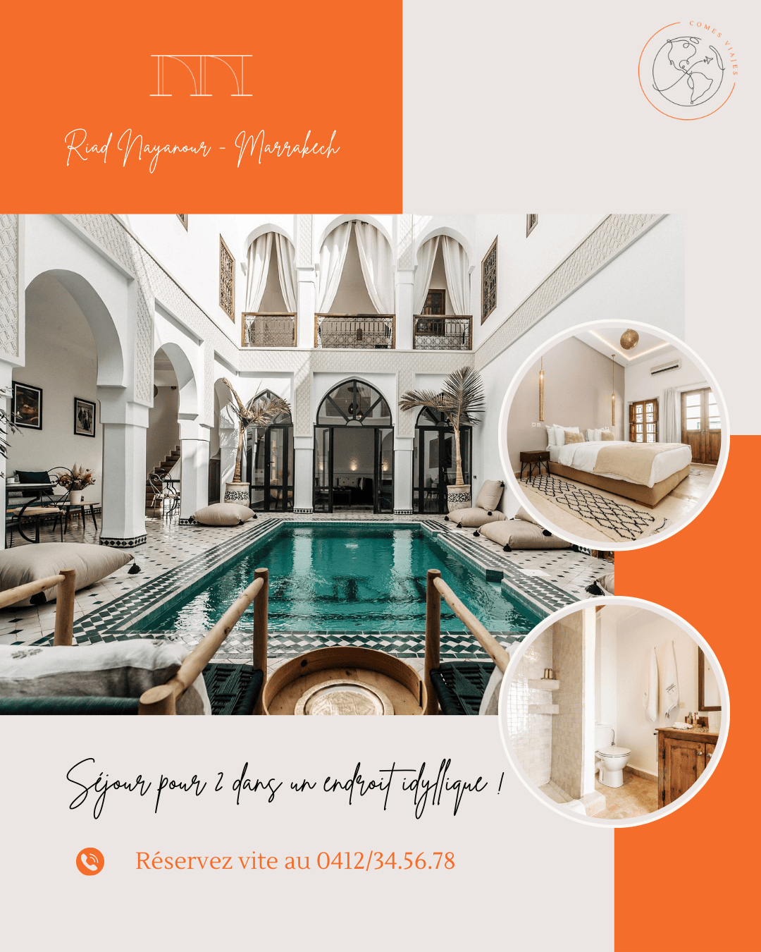 Post pour une agence de voyage (fictive)